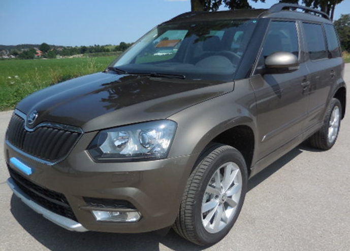 skoda yeti matobraun