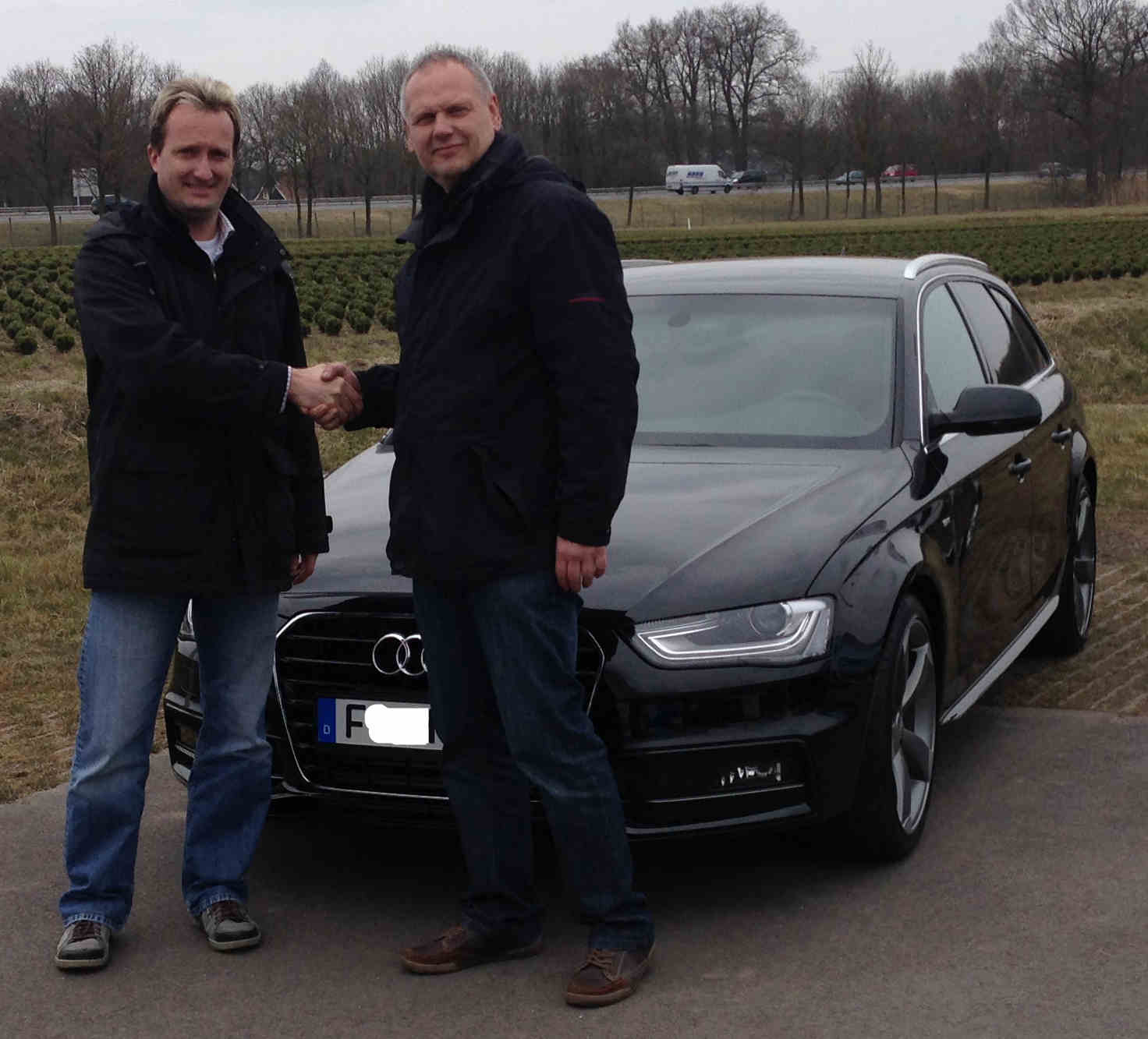 A4 Avant S line 177 PS Multitronic - wir w&uuml;nschen gute Fahrt nach Bayern